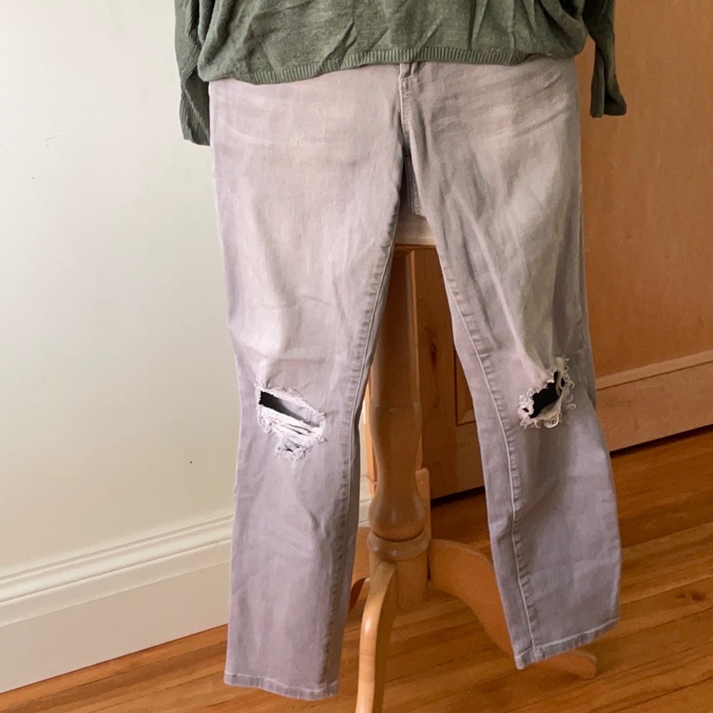 💥 2 for $20 GARAGE Light Grey High Waist Jegging Jeans, Size 11